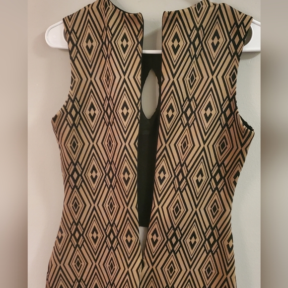 Bailey Blue Patterned Midi Zippered Back Dress (S) - Picture 6 of 8